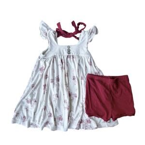 Omi Jo Valentines Floral Heart Tunic Set Size 4